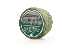 Queso curado en manteca y romero Puente Viejo - artesano de oveja