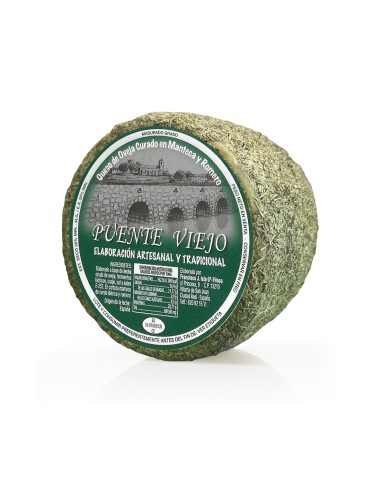Queso curado en manteca y romero Puente Viejo - artesano de oveja